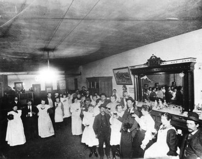 Crapper Jacks Saloon, Cripple Creek, Colorado, c.1895-99 by American Photographer